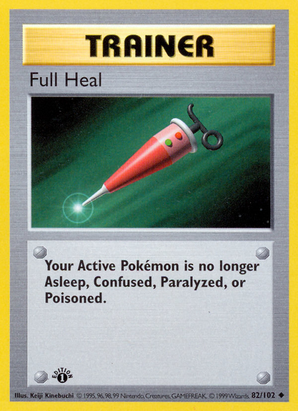 Full Heal (82/102) (Shadowless) [Base Set 1st Edition] | Mega City Incorporated