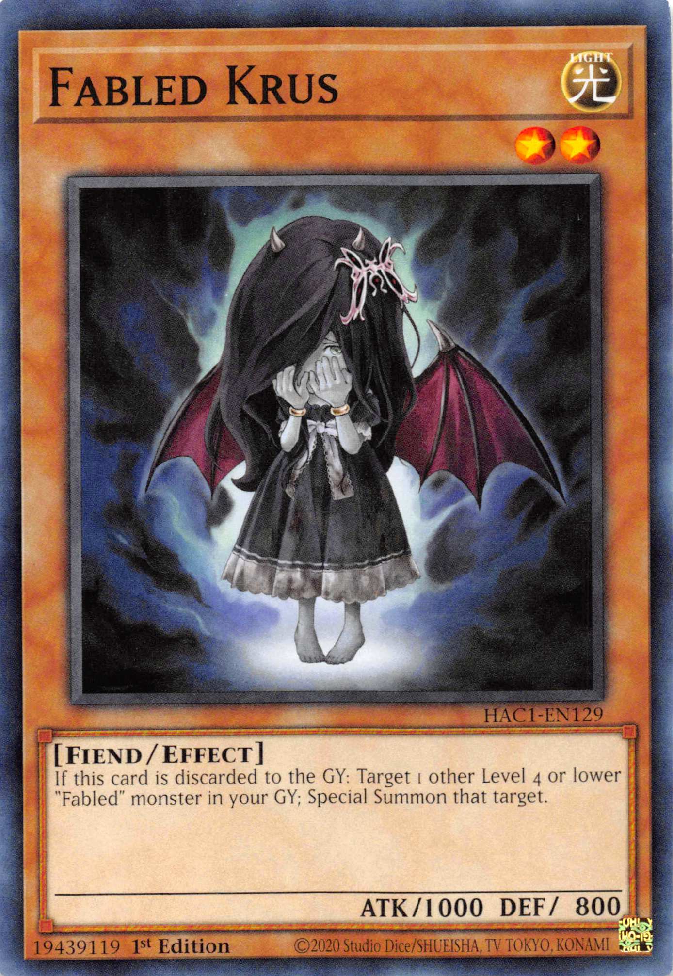 Fabled Krus [HAC1-EN129] Common | Mega City Incorporated