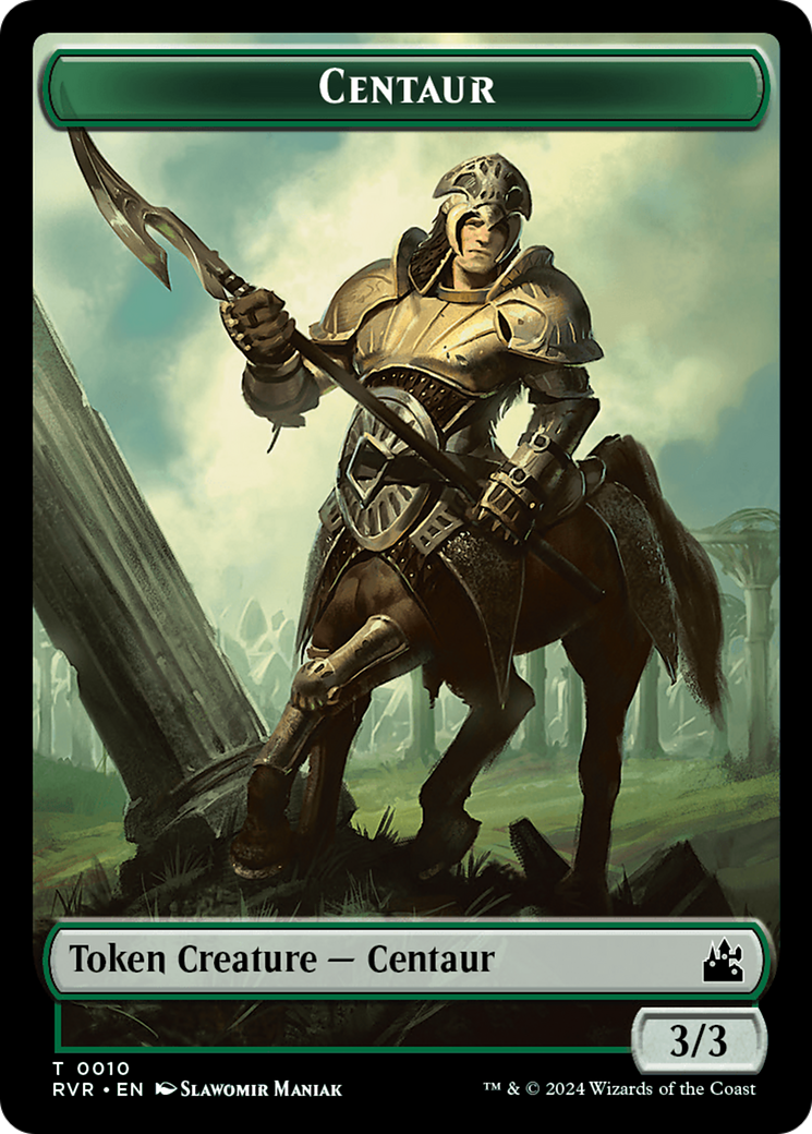 Goblin (0008) // Centaur Double-Sided Token [Ravnica Remastered Tokens] | Mega City Incorporated