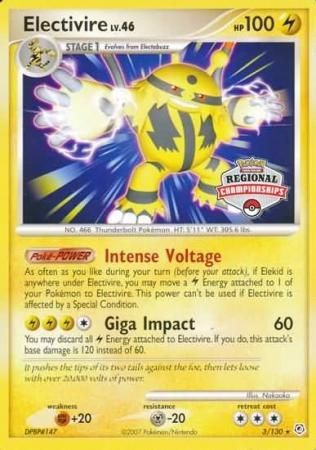 Electivire (3/130) (Regional Championship Promo) [Diamond & Pearl: Base Set] | Mega City Incorporated