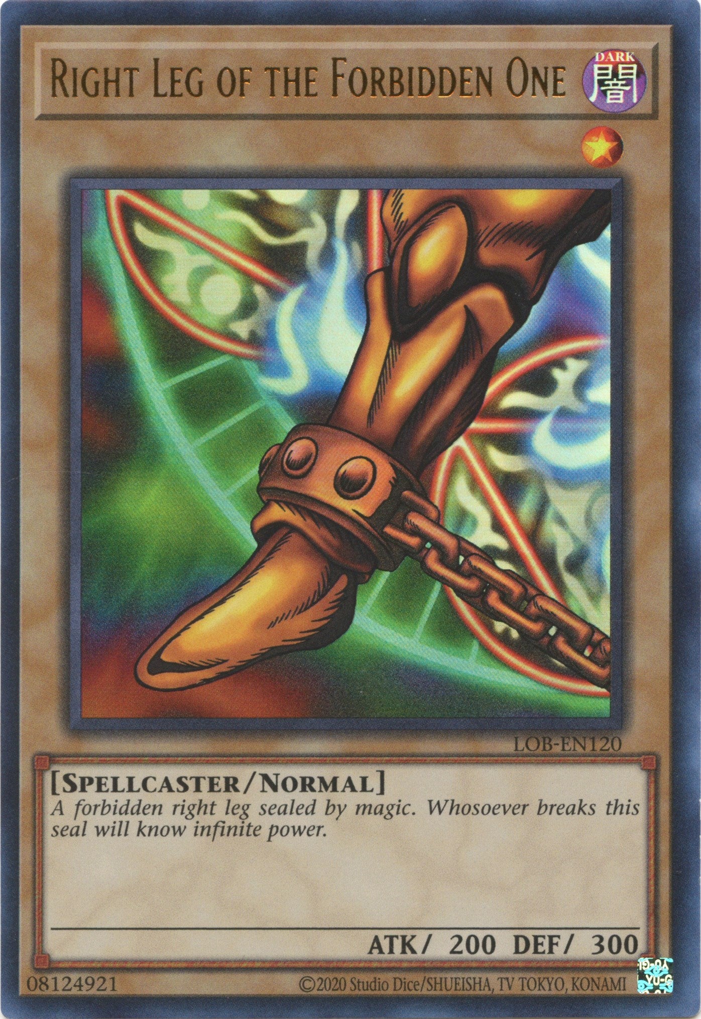 Right Leg of the Forbidden One (25th Anniversary) [LOB-EN120] Ultra Rare | Mega City Incorporated