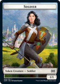 Soldier // Squirrel Double-sided Token [Double Masters Tokens] | Mega City Incorporated