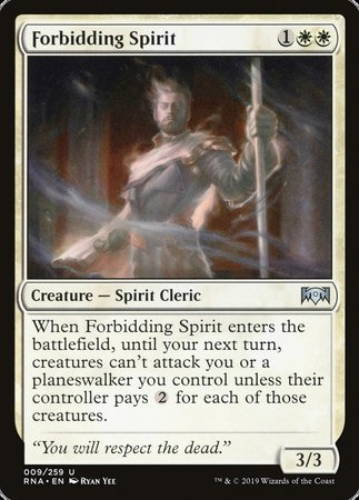 Forbidding Spirit [Ravnica Allegiance] | Mega City Incorporated