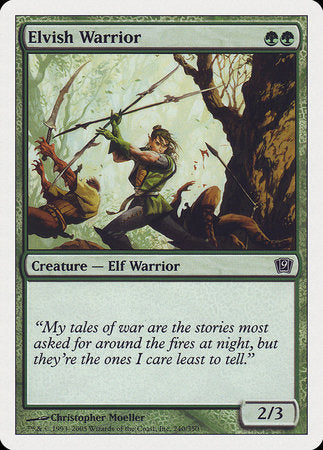 Elvish Warrior [Ninth Edition] | Mega City Incorporated