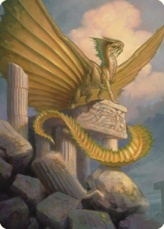 Ancient Gold Dragon Art Card (05) [Commander Legends: Battle for Baldur's Gate Art Series] | Mega City Incorporated