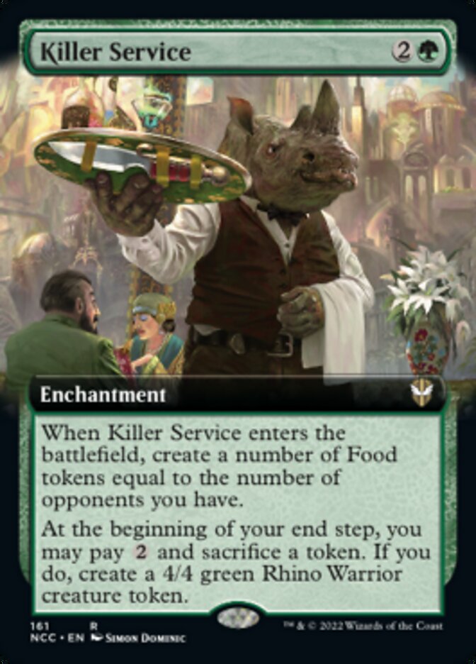 Killer Service (Extended Art) [Streets of New Capenna Commander] | Mega City Incorporated