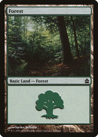 Forest (316) [Commander 2011] | Mega City Incorporated