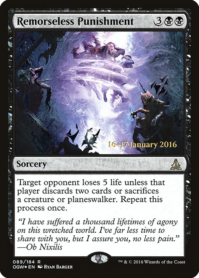Remorseless Punishment [Oath of the Gatewatch Prerelease Promos] | Mega City Incorporated