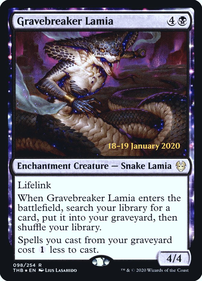 Gravebreaker Lamia [Theros Beyond Death Prerelease Promos] | Mega City Incorporated