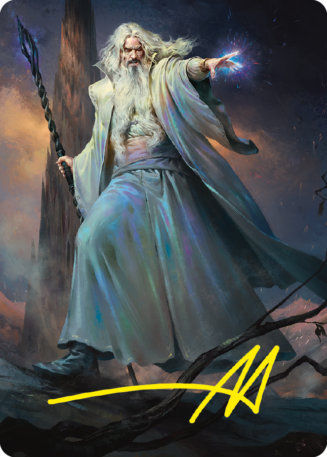 Saruman of Many Colors Art Card (Gold-Stamped Signature) [The Lord of the Rings: Tales of Middle-earth Art Series] | Mega City Incorporated