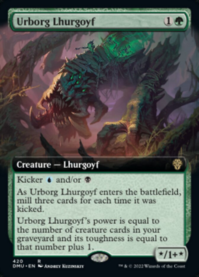 Urborg Lhurgoyf (Extended Art) [Dominaria United] | Mega City Incorporated