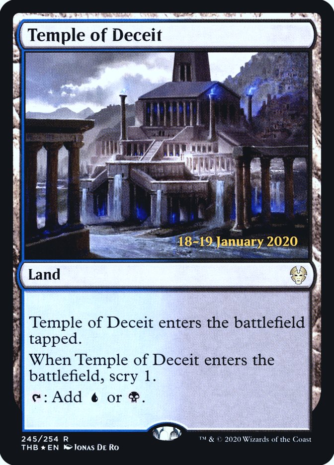 Temple of Deceit [Theros Beyond Death Prerelease Promos] | Mega City Incorporated