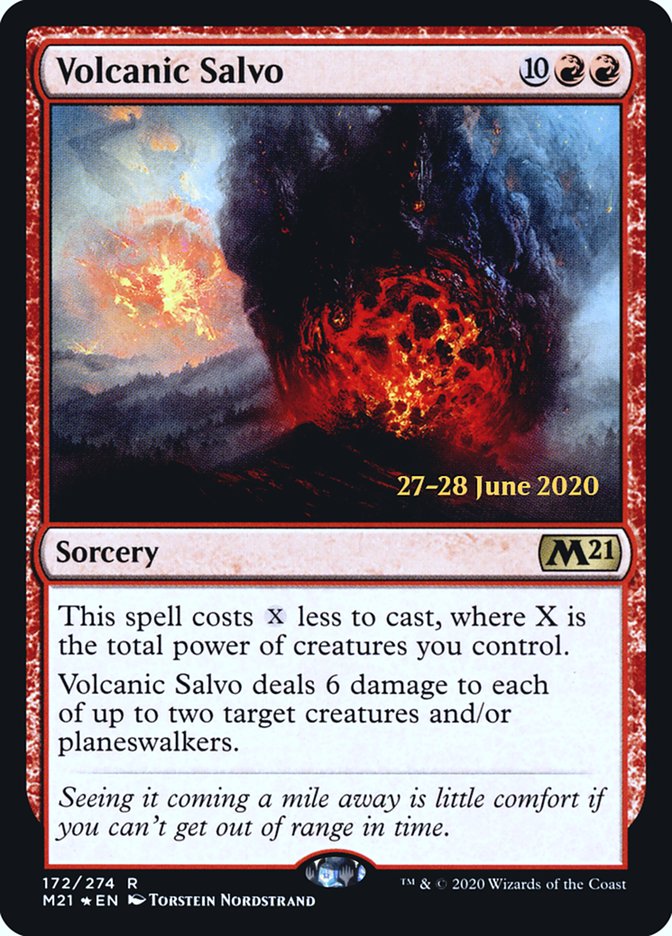 Volcanic Salvo  [Core Set 2021 Prerelease Promos] | Mega City Incorporated