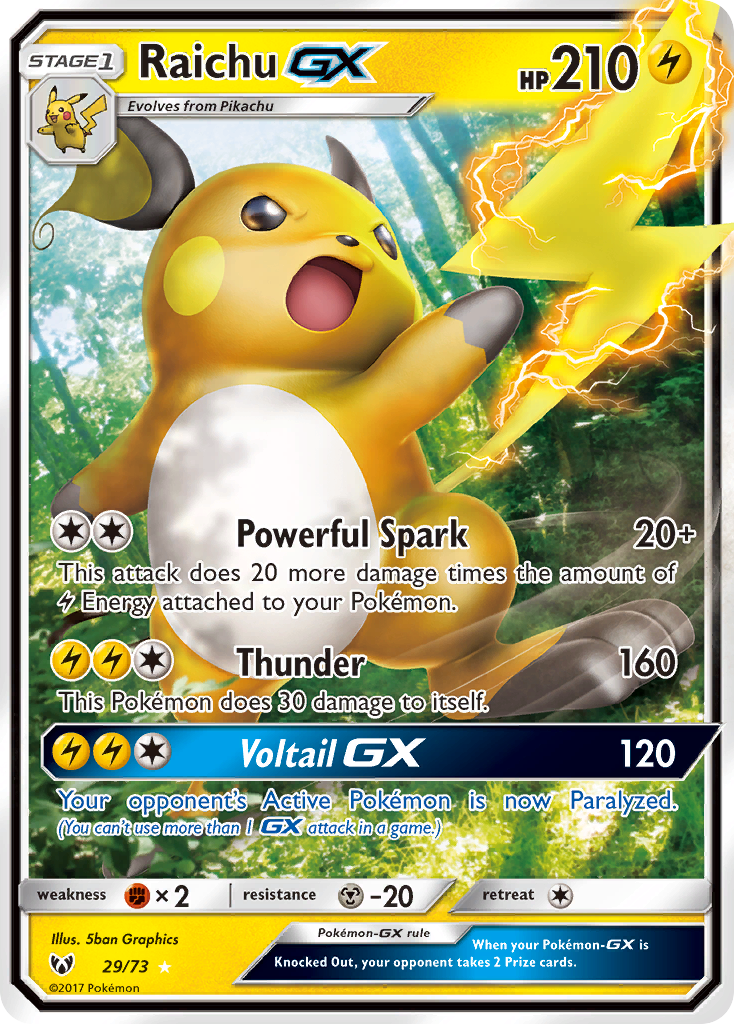 Raichu GX (29/73) [Sun & Moon: Shining Legends] | Mega City Incorporated