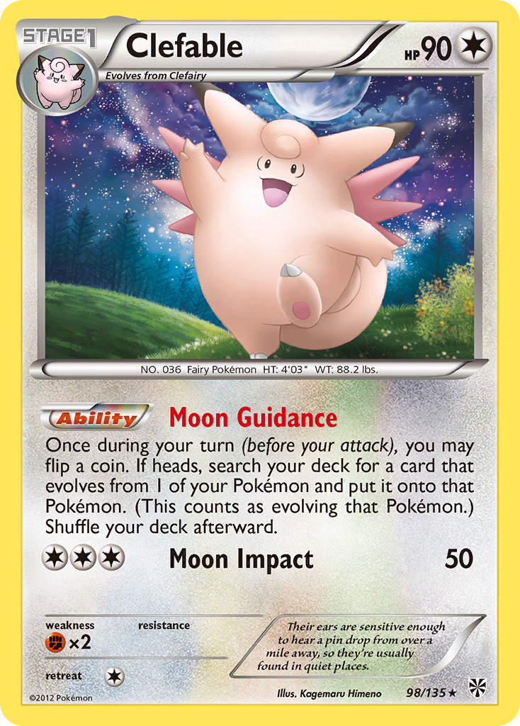 Clefable (98/135) [Black & White: Plasma Storm] | Mega City Incorporated