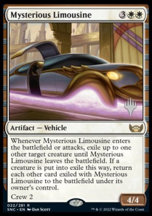 Mysterious Limousine (Promo Pack) [Streets of New Capenna Promos] | Mega City Incorporated