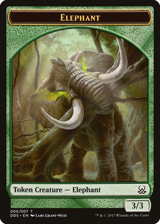 Elephant Token [Duel Decks: Mind vs. Might Tokens] | Mega City Incorporated