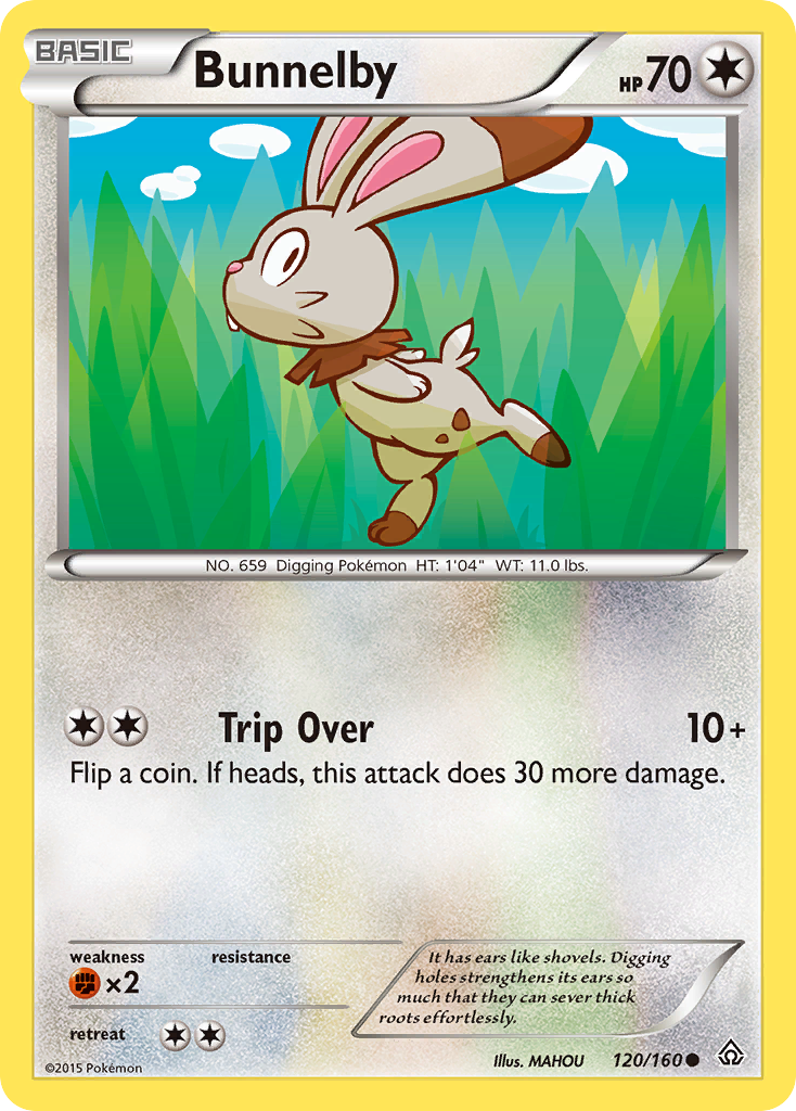 Bunnelby (120/160) [XY: Primal Clash] | Mega City Incorporated