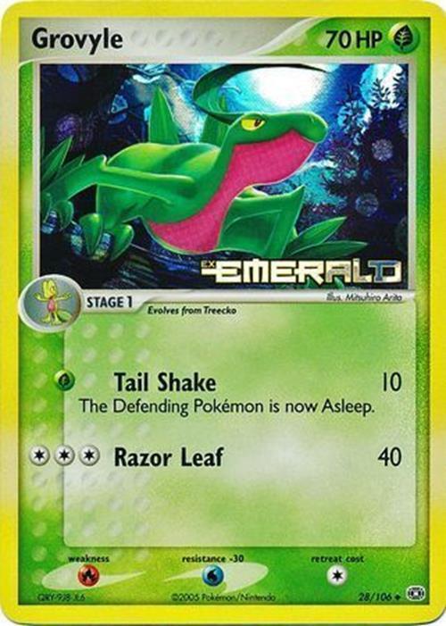 Grovyle (28/106) (Stamped) [EX: Emerald] | Mega City Incorporated