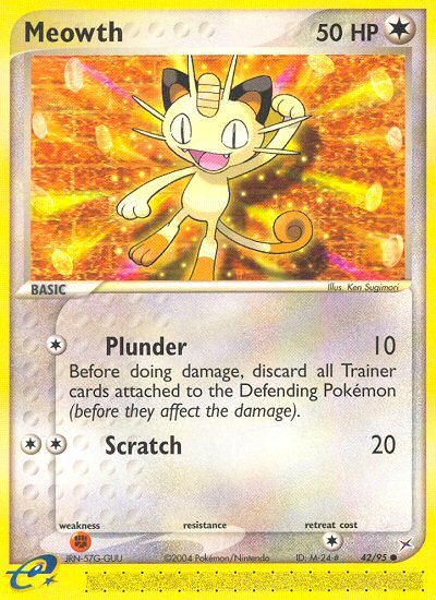 Meowth (42/95) [EX: Team Magma vs Team Aqua] | Mega City Incorporated