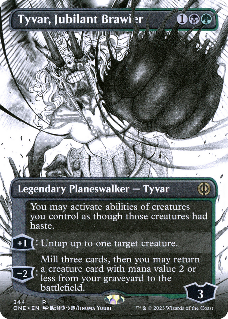 Tyvar, Jubilant Brawler (Borderless Manga) [Phyrexia: All Will Be One] | Mega City Incorporated