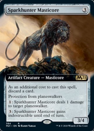 Sparkhunter Masticore (Extended Art) [Core Set 2021] | Mega City Incorporated