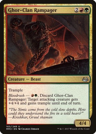 Ghor-Clan Rampager [Modern Masters 2017] | Mega City Incorporated