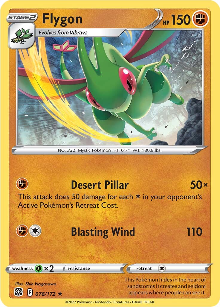 Flygon (076/172) [Sword & Shield: Brilliant Stars] | Mega City Incorporated