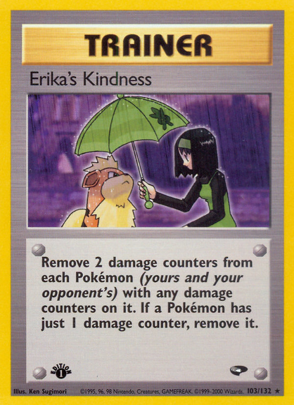 Erika's Kindness (103/132) [Gym Challenge 1st Edition] | Mega City Incorporated