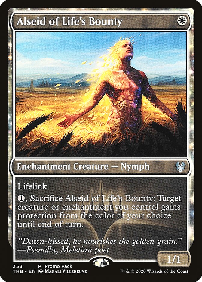 Alseid of Life's Bounty (Promo Pack) [Theros Beyond Death Promos] | Mega City Incorporated