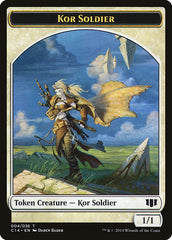 Kor Soldier // Pegasus Double-sided Token [Commander 2014 Tokens] | Mega City Incorporated