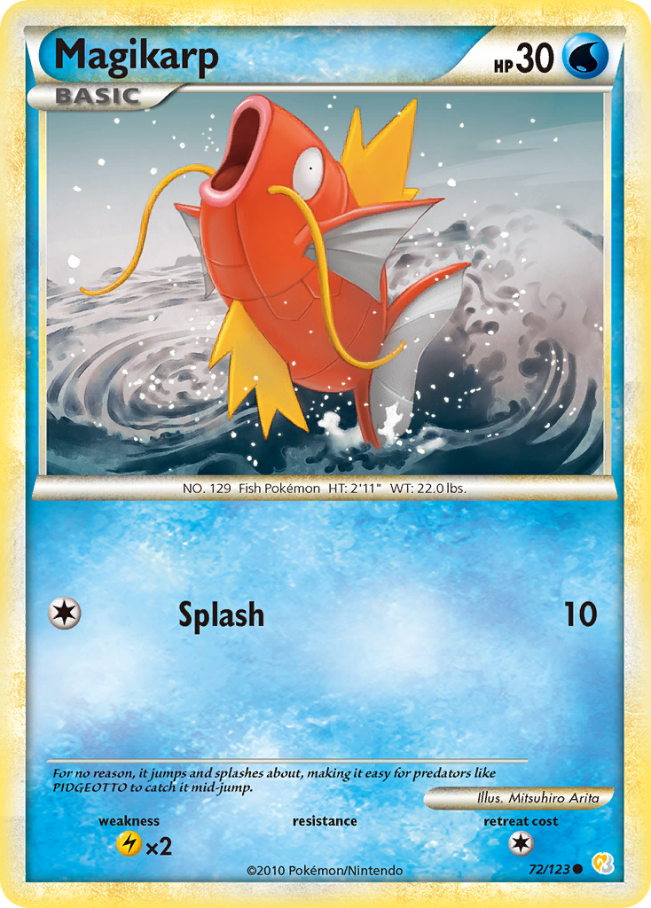 Magikarp (72/123) [HeartGold & SoulSilver: Base Set] | Mega City Incorporated