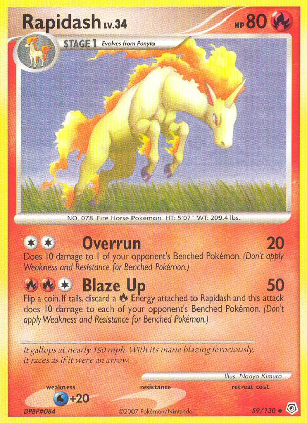 Rapidash (59/130) [Diamond & Pearl: Base Set] | Mega City Incorporated