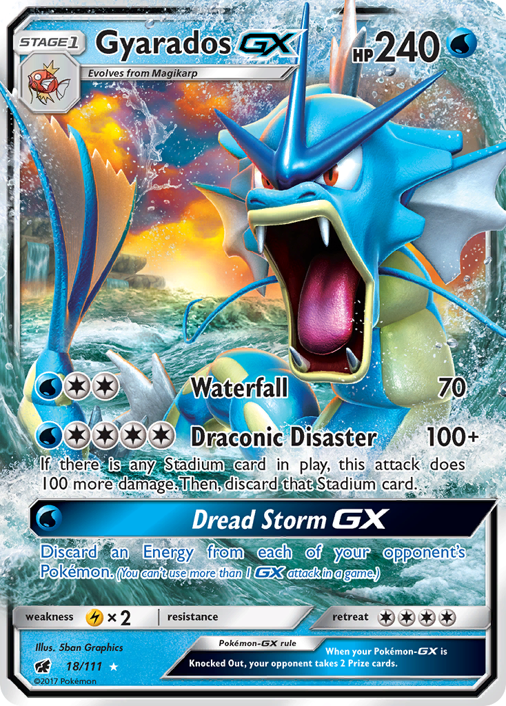 Gyarados GX (18/111) [Sun & Moon: Crimson Invasion] | Mega City Incorporated