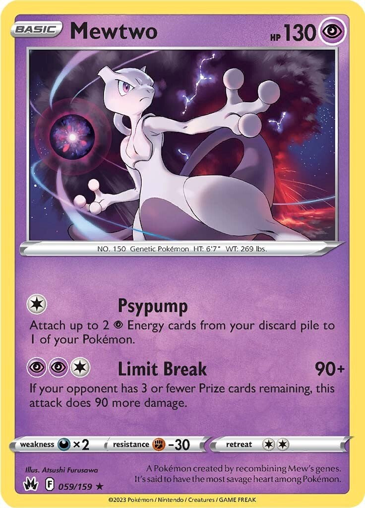 Mewtwo (059/159) [Sword & Shield: Crown Zenith] | Mega City Incorporated