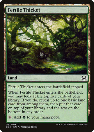 Fertile Thicket [Duel Decks: Nissa vs. Ob Nixilis] | Mega City Incorporated