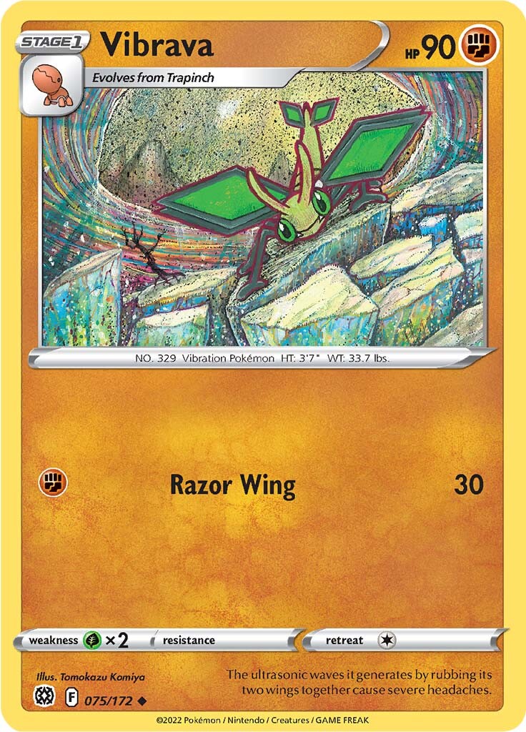 Vibrava (075/172) [Sword & Shield: Brilliant Stars] | Mega City Incorporated