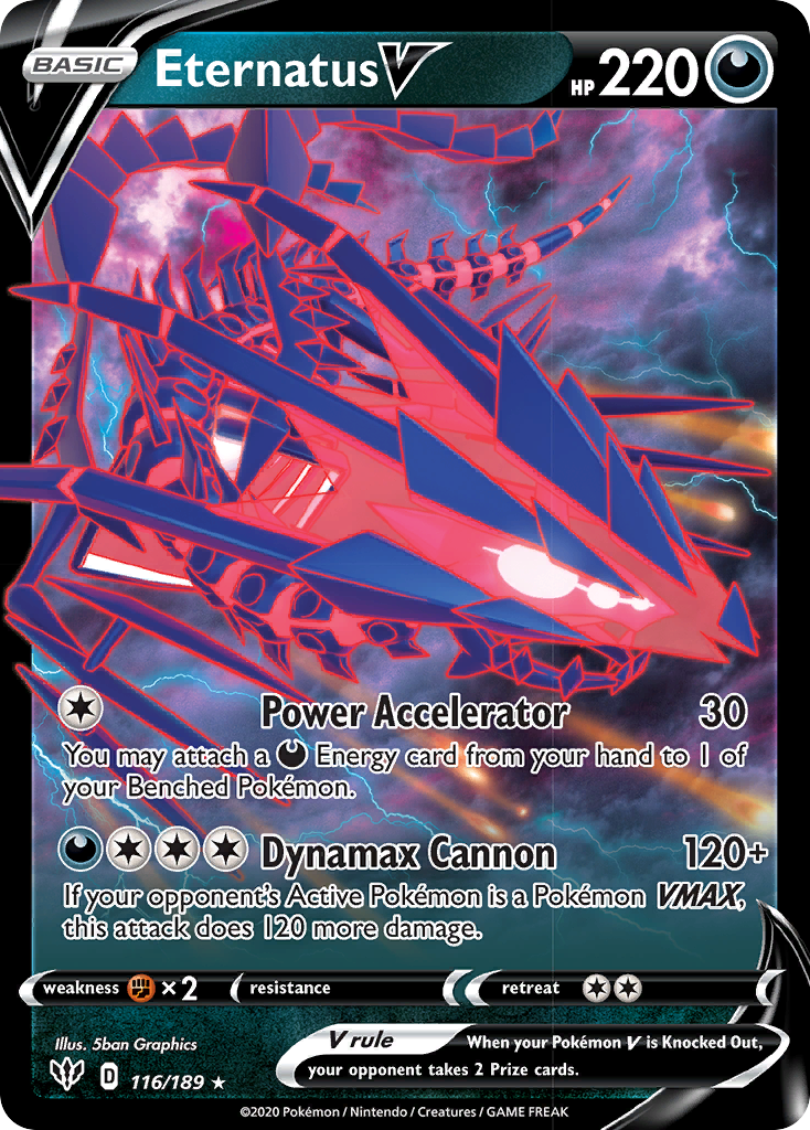 Eternatus V (116/189) [Sword & Shield: Darkness Ablaze] | Mega City Incorporated