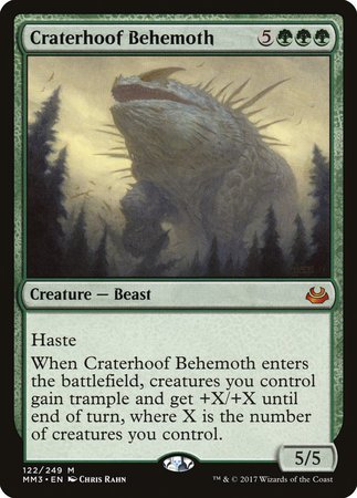 Craterhoof Behemoth [Modern Masters 2017] | Mega City Incorporated