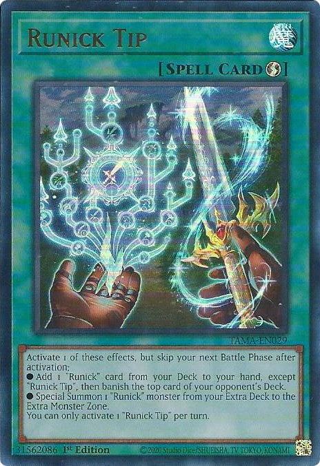 Runick Tip [TAMA-EN029] Ultra Rare | Mega City Incorporated