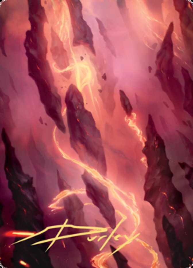 Mountain 1 Art Card (Gold-Stamped Signature) [Zendikar Rising Art Series] | Mega City Incorporated