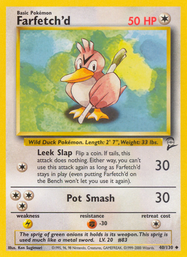 Farfetch'd (40/130) [Base Set 2] | Mega City Incorporated