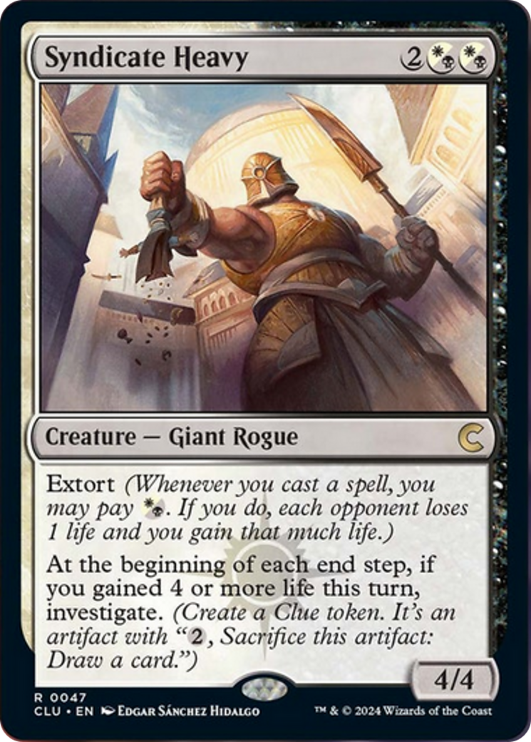 Syndicate Heavy [Ravnica: Clue Edition] | Mega City Incorporated