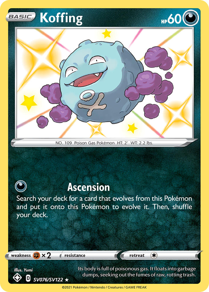 Koffing (SV076/SV122) [Sword & Shield: Shining Fates] | Mega City Incorporated