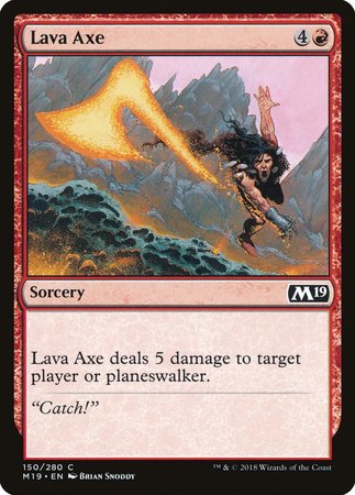 Lava Axe [Core Set 2019] | Mega City Incorporated