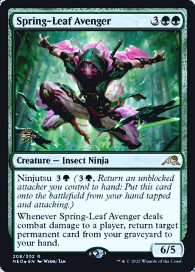 Spring-Leaf Avenger [Kamigawa: Neon Dynasty Prerelease Promos] | Mega City Incorporated