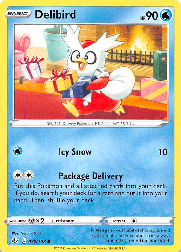 Delibird (032/198) [Sword & Shield: Chilling Reign] | Mega City Incorporated