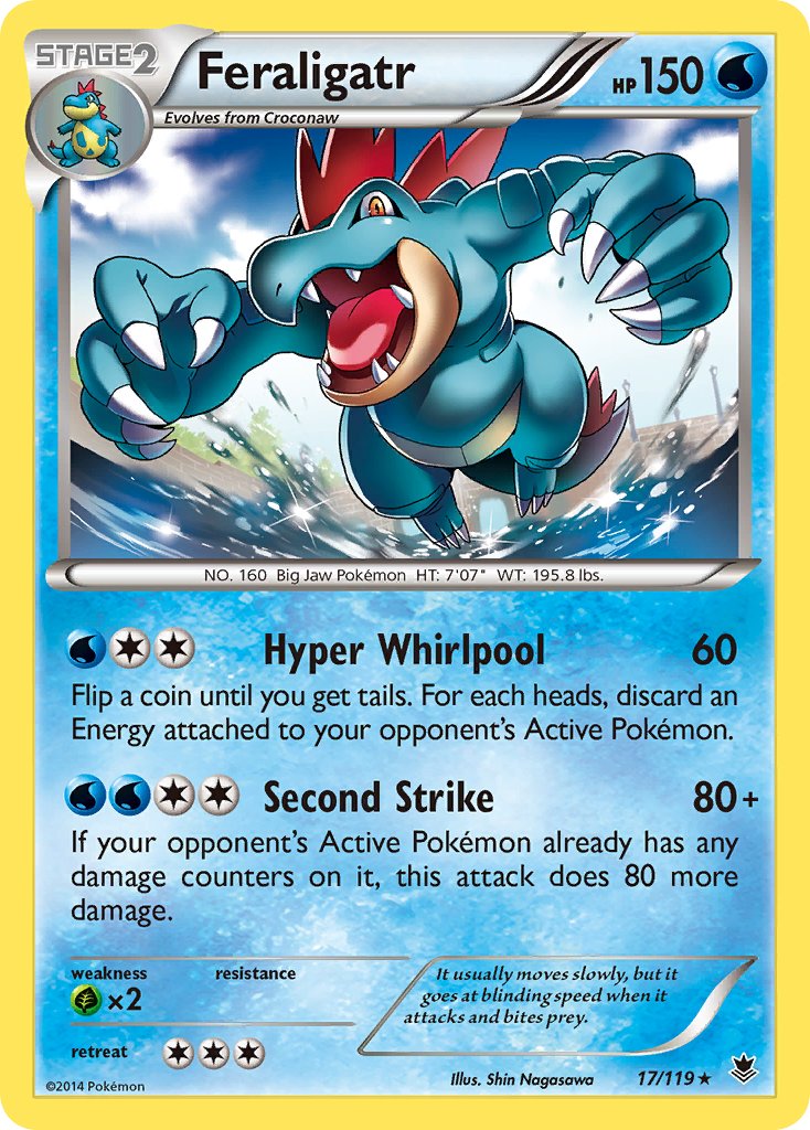 Feraligatr (17/119) (Theme Deck Exclusive) [XY: Phantom Forces] | Mega City Incorporated