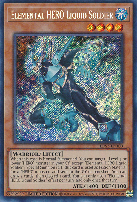 Elemental HERO Liquid Soldier [LDS3-EN103] Secret Rare | Mega City Incorporated