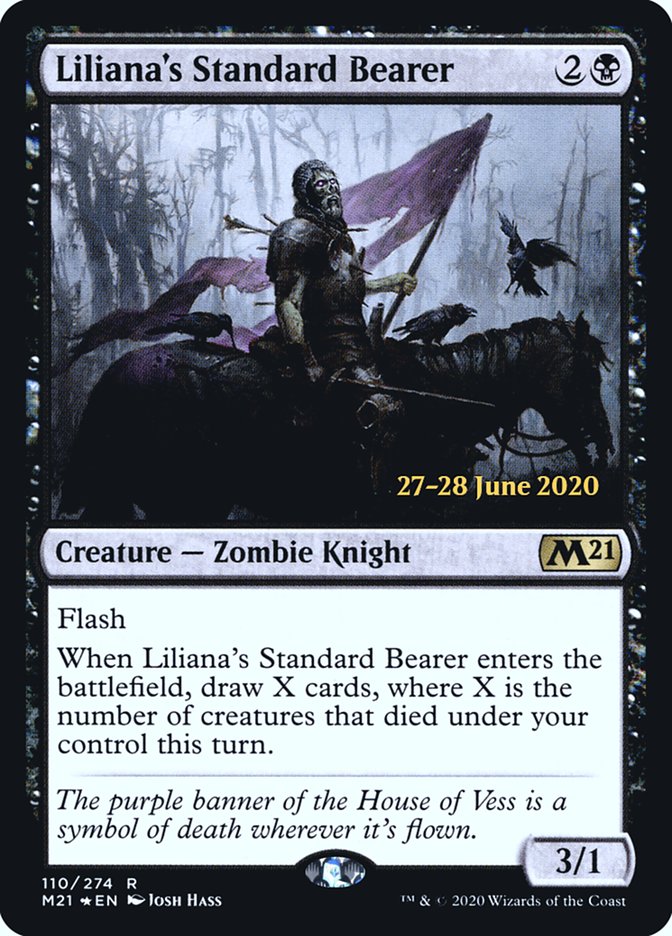 Liliana's Standard Bearer  [Core Set 2021 Prerelease Promos] | Mega City Incorporated